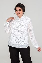 Блуза большого размера Савита. Размеры 50-58