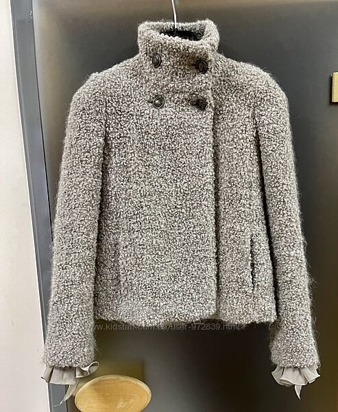 Patrizia pepe короткое пальто из ткани букле барашек