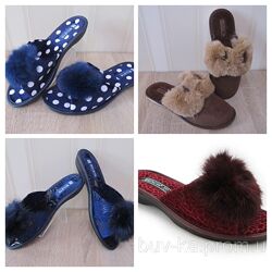 Жіночі кімнатні капці з хутром Белста