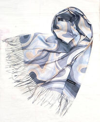 Легкий палантин шарф абстракция 