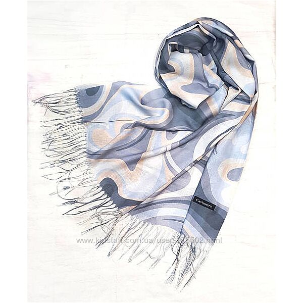 Легкий палантин шарф абстракция 