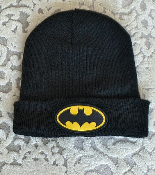 Batman, чорна шапка для хлопчиків з відворотом в ідеальному стані 