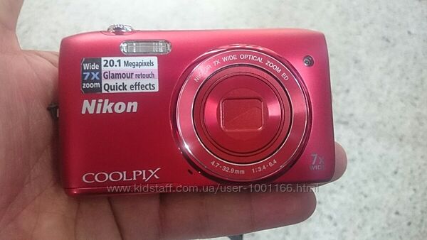 Цифровой фотоаппарат Nikon Coolpix S3400 - 20 Мп - HD - Идеал 