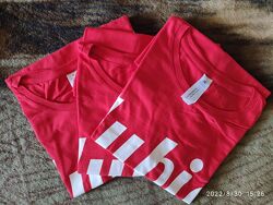 Футболка бавовняна червона, S-ХL