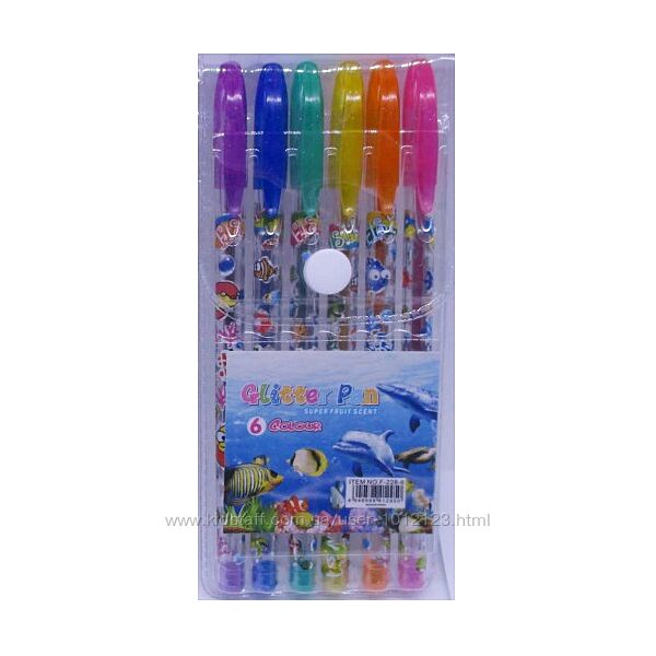 Ручки гелевые Набор цветные перламутровые 6 цветов 