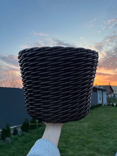 Коричневое кашпо (12л)