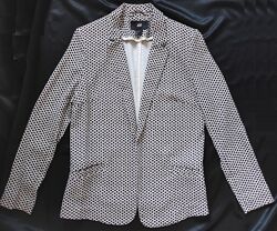 H&M блейзер пиджак женский узор летний