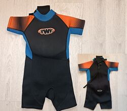 5-6 TWF tesco kids shortie wetsuit K06 5-6 років серфінг плавання короткий 