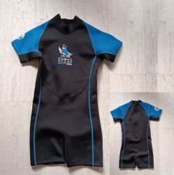 TWF banana bite kids shortie wetsuit серфінг плавання короткий гідрокостюм