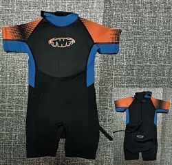 4-5 TWF tesco kids shortie wetsuit K04 4-5 років серфінг плавання короткий 