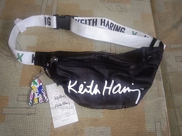 Бананка сумка на пояс Kipling Keith Haring