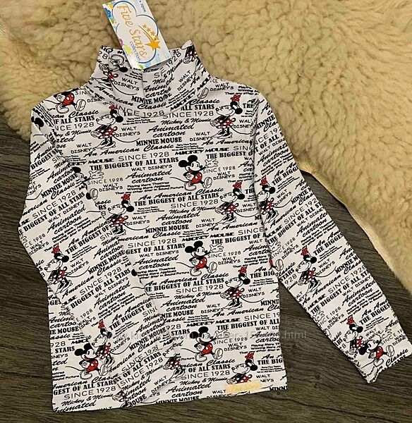 Дитяча водолазка - гольф мікі газета Five Stars 116р