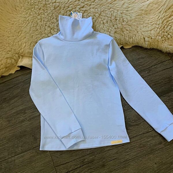 Водолазка гольф рібана ніжно голуба Five Stars