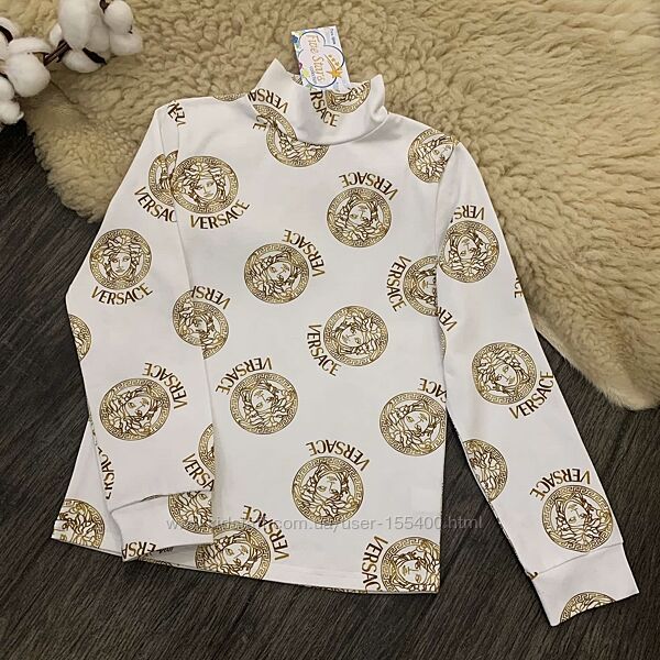Дитяча водолазка  гольф з візерунком версаче Five Stars 98р-140р