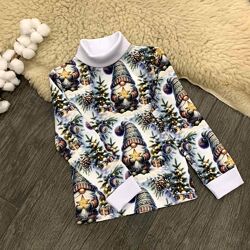 Дитяча водолазка  гольф новорічні гноми Five Stars 146р