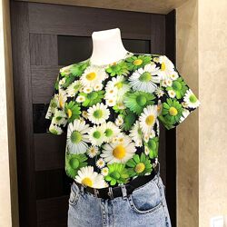 Футболка жіноча ромашки вільного покрою Five Stars S, M, L, XL