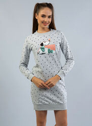 Тепла нічна сорочка Vienetta Secret р. S, XL байка