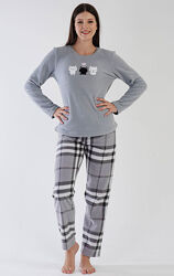 Тепла жіноча піжама Vienetta Secret р. S фліс