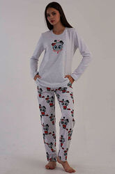 Тепла жіноча піжама Vienetta Secret р. S, M, L, XL байка