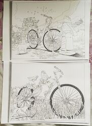 Распечатка велосипедная раскраска, от Шен Дзьянг