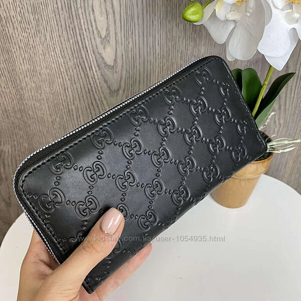 Жіночий шкіряний гаманець в стилі Gucci
