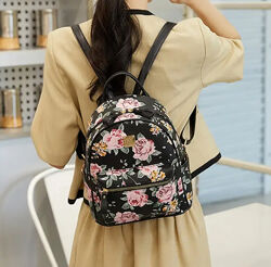 Прогулянковий рюкзак. Білий, чорний