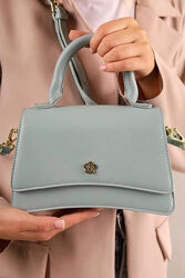 Сумка, клатч, кросбоді мята, рожева