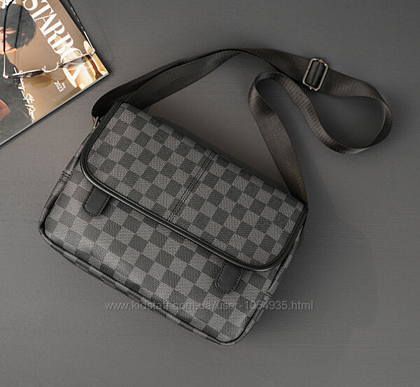 Чоловіча сумка на плече на 2 відділи