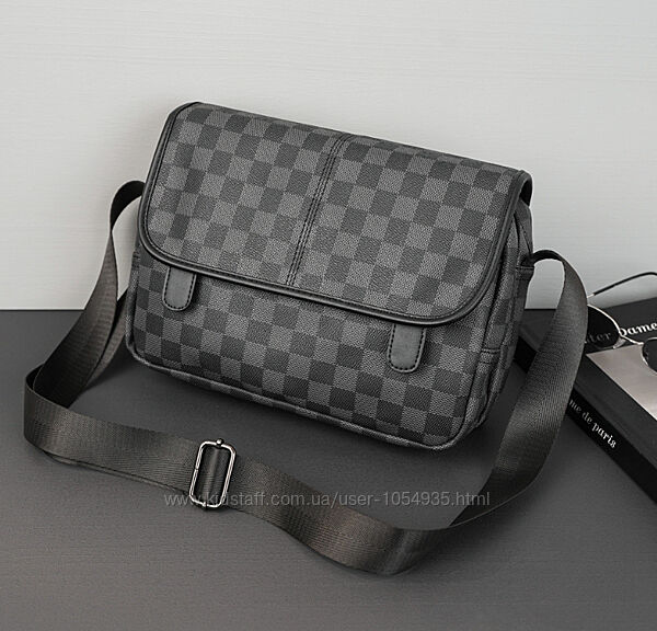 Чоловіча сумка на плече на 2 відділи