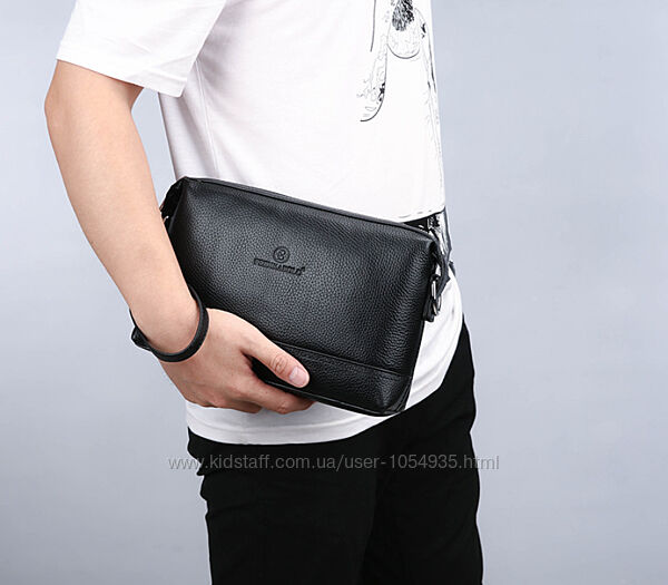 Натуральна шкіра чоловіча барсетка сумка 