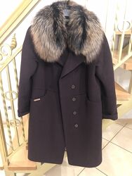 Зимове шерстяне жіноче пальто 46