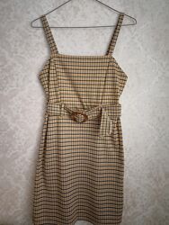 Стильна сукня-сарафан в клітинку від бренду primark