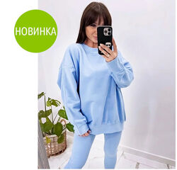 Жіночий костюм з худі та лосинами