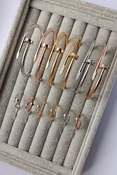 Браслет Cartier картьє цвях без каміння 