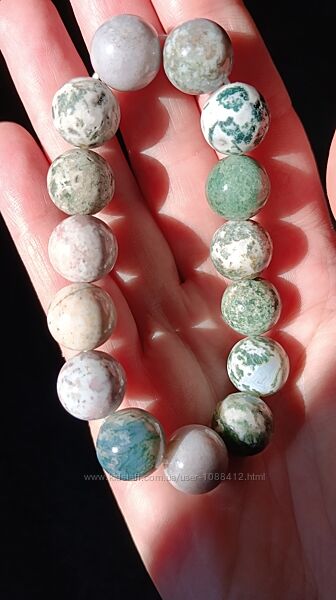 Браслет з натурального махового Агату