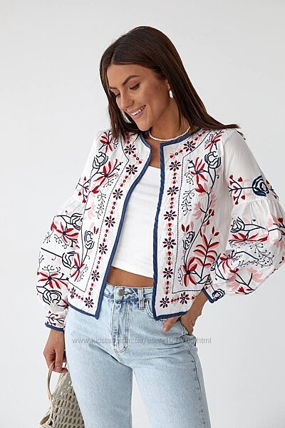 Вишитий жакет піджак