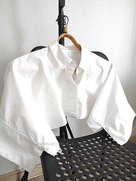 Біла сорочка белая укороченная рубашка Cos