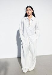 Біла сорочка белая оверсайз рубашка H&M