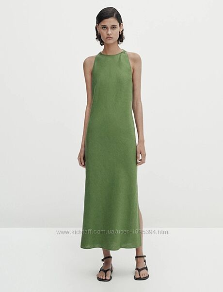 Льняное платье Massimo Dutti 