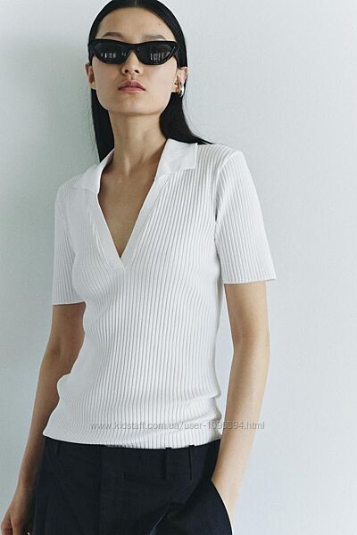 Футболка в рубчик Zara 