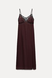 Платье в бельевом стиле Zara 