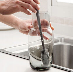 Силиконовая щетка ершик для посуды бутылочек ваз гриля