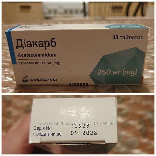 Диакарб 250мг