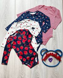 Боді Carters для дівчинки з довгим рукавом