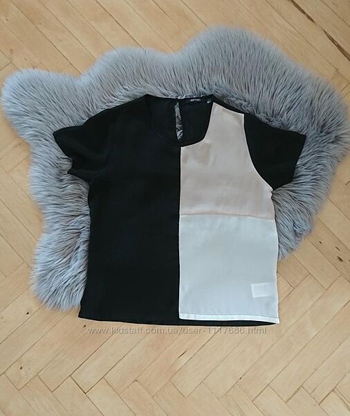 Летняя блуза esmara, черно-белая кофточка, блузка