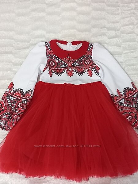 сукня з орнаментом для дівчинки 8-9 років
