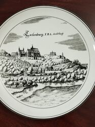 Немецкая настенная тарелка Satltnburg. Дмаметр-24см. В отличном состоянии. 
