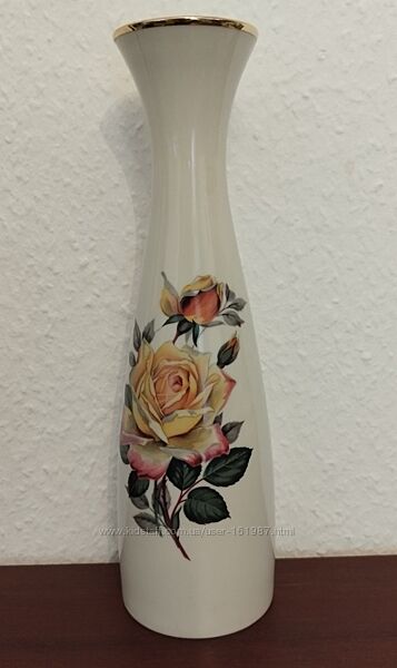 Очень красивая немецкая ваза Creidlitz РозаГермания 70хх. гг.  