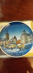 Новая Коллекционная Рождественская немецкая тарелка Weihnachten1981г. 