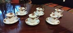 Шикарный английский чайно-кофейный сервиз  Old Country Roses, Royal Albert